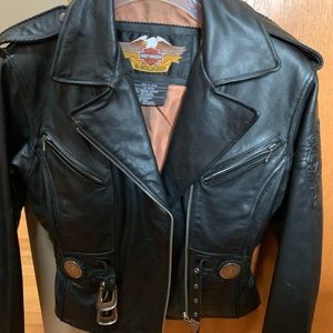 Ladies Xsmall Harley Davidson Leather Jacket